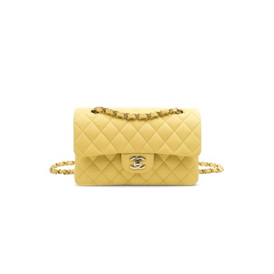CHANEL CAVIAR QUILTED SMALL CLASSIC DOUBLE FLAP 1004512 (23*14*6cm)